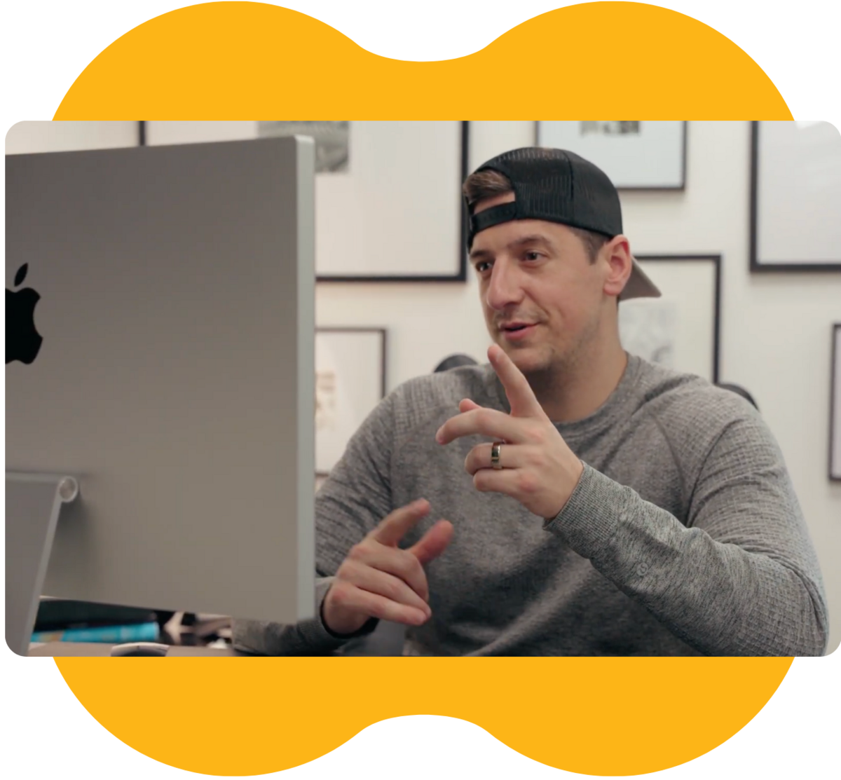 Casey Quinn at his desk